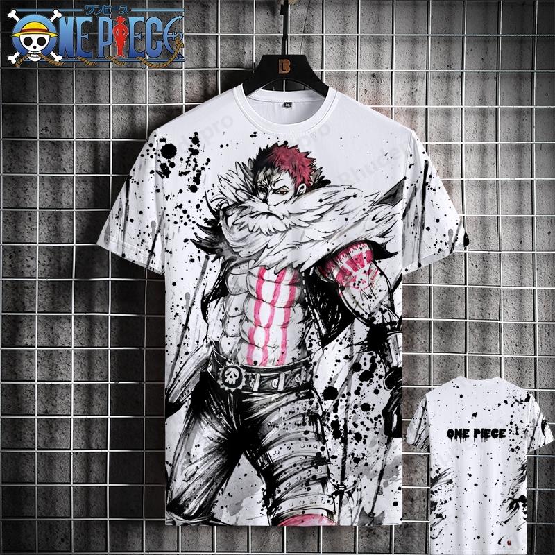 Etst 003 Luffy One Piece Met Korte Mouw T-shirt Heren 2024 Nieuw Assolon Animation Co-branded Top Zomer Dames 3D-printen S