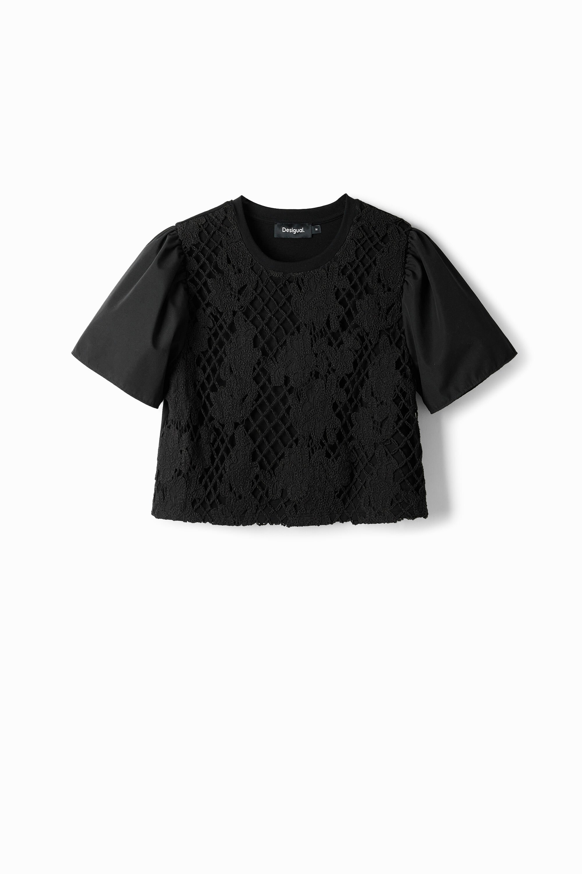 Desigual T-shirt half kant - BLACK