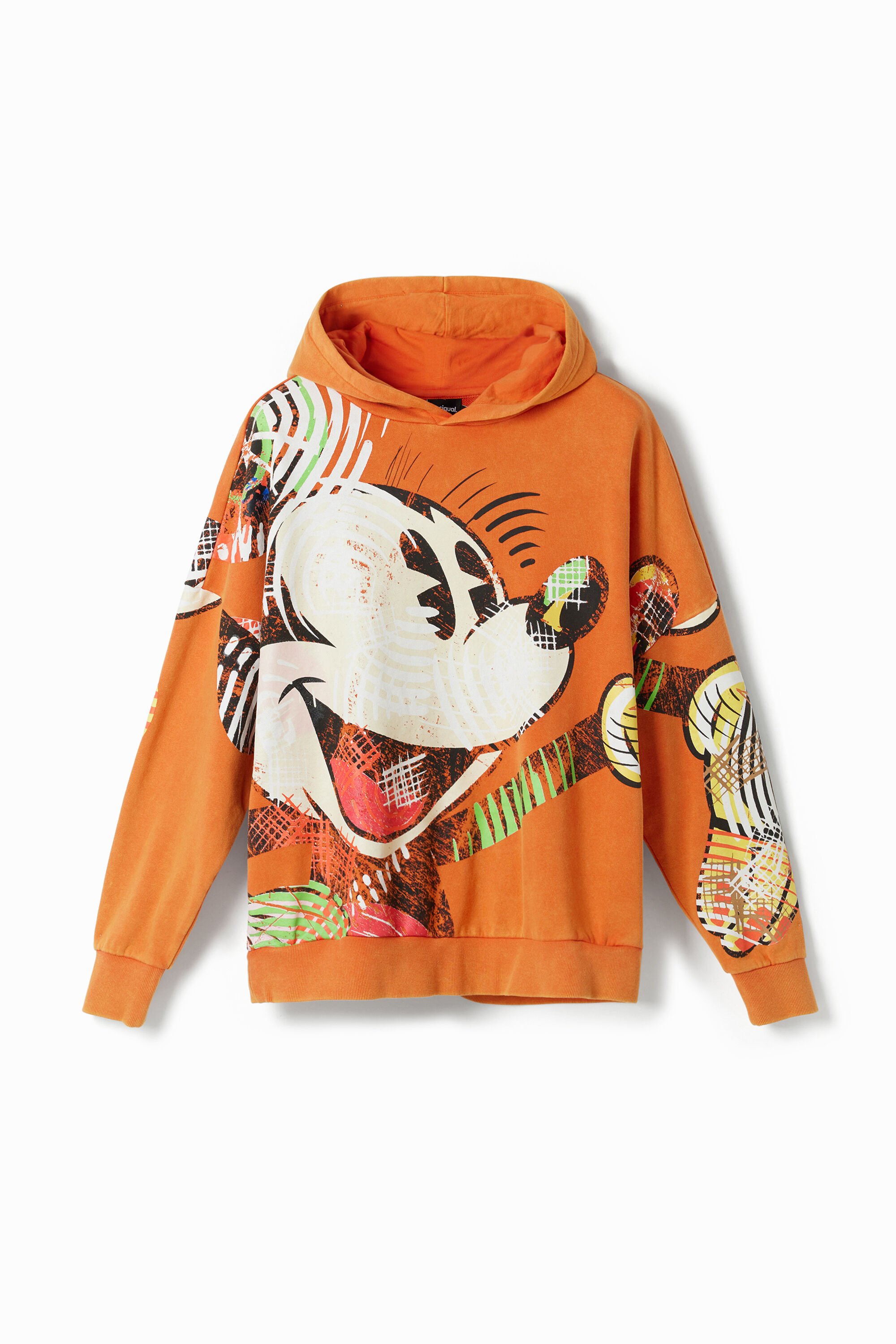 Desigual Oversized sweatshirt Mickey Mouse - ORANGE