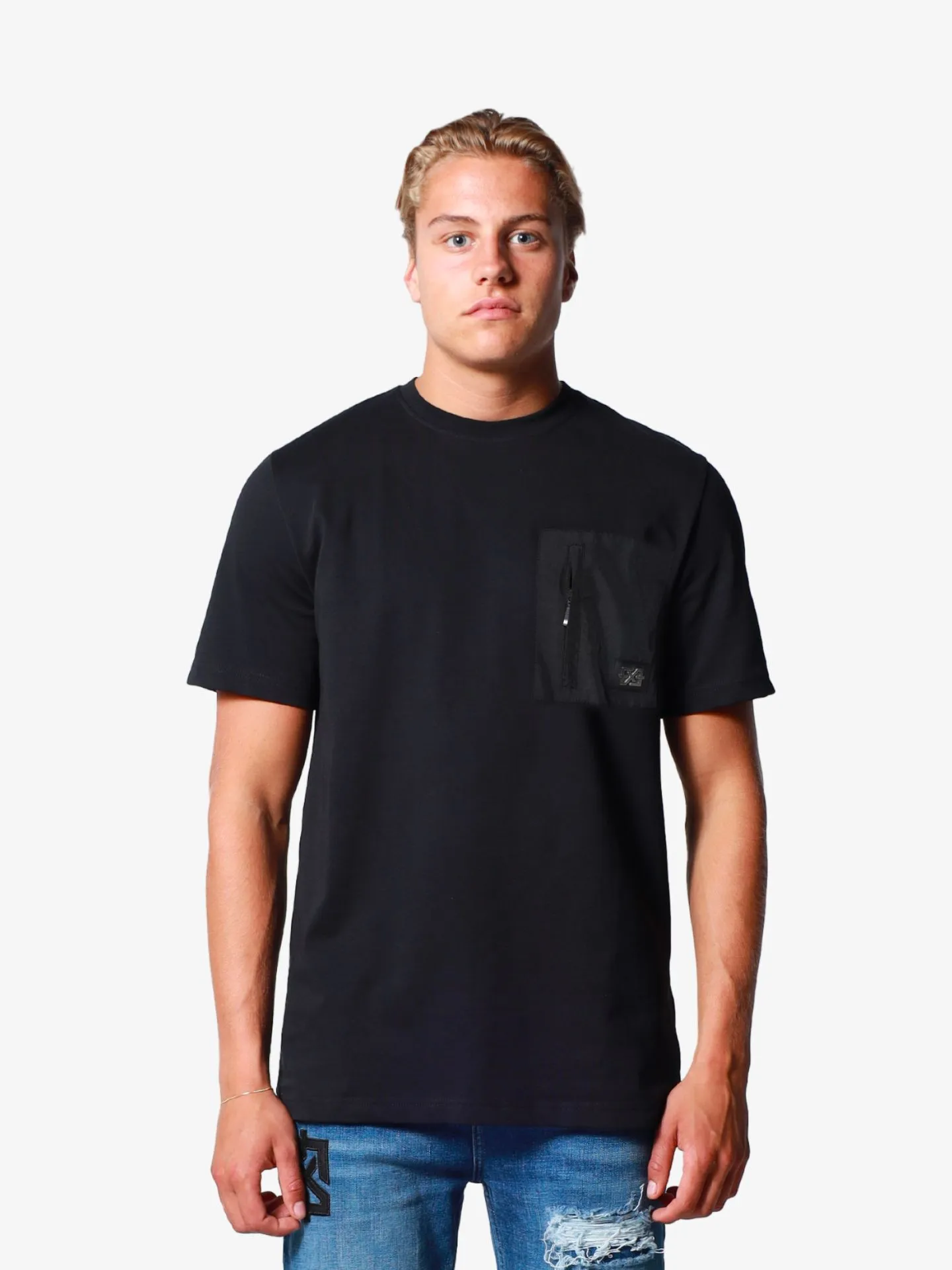 XPLCT Studios Heren t-shirt swat pocket zwart