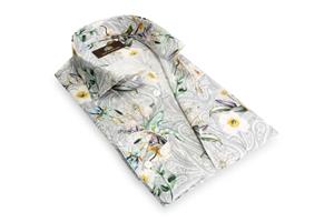 Circle of Gentlemen Mike allover print overhemd met contrast details 100% co