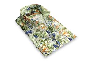 Circle of Gentlemen Moritz linnenhemd print multicolor licht