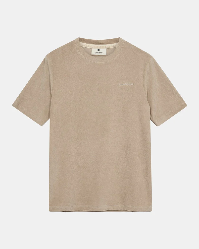 Anerkjendt 901919 akkikki frotte tee 0536 feather gray