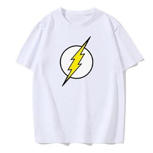 Comfortable season The BIG BANG Theory T-shirt The Lightning Print T-shirt voor heren Katoenen oversized kleding Casual Street Korte mouwen Grappige T-shirts S beige