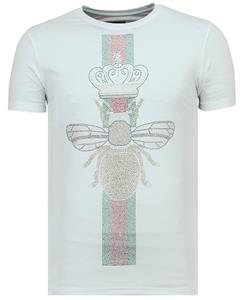 Local Fanatic King fly glitter vette t-shirt