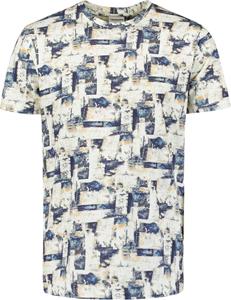 No Excess T-shirt crewneck allover printed blue