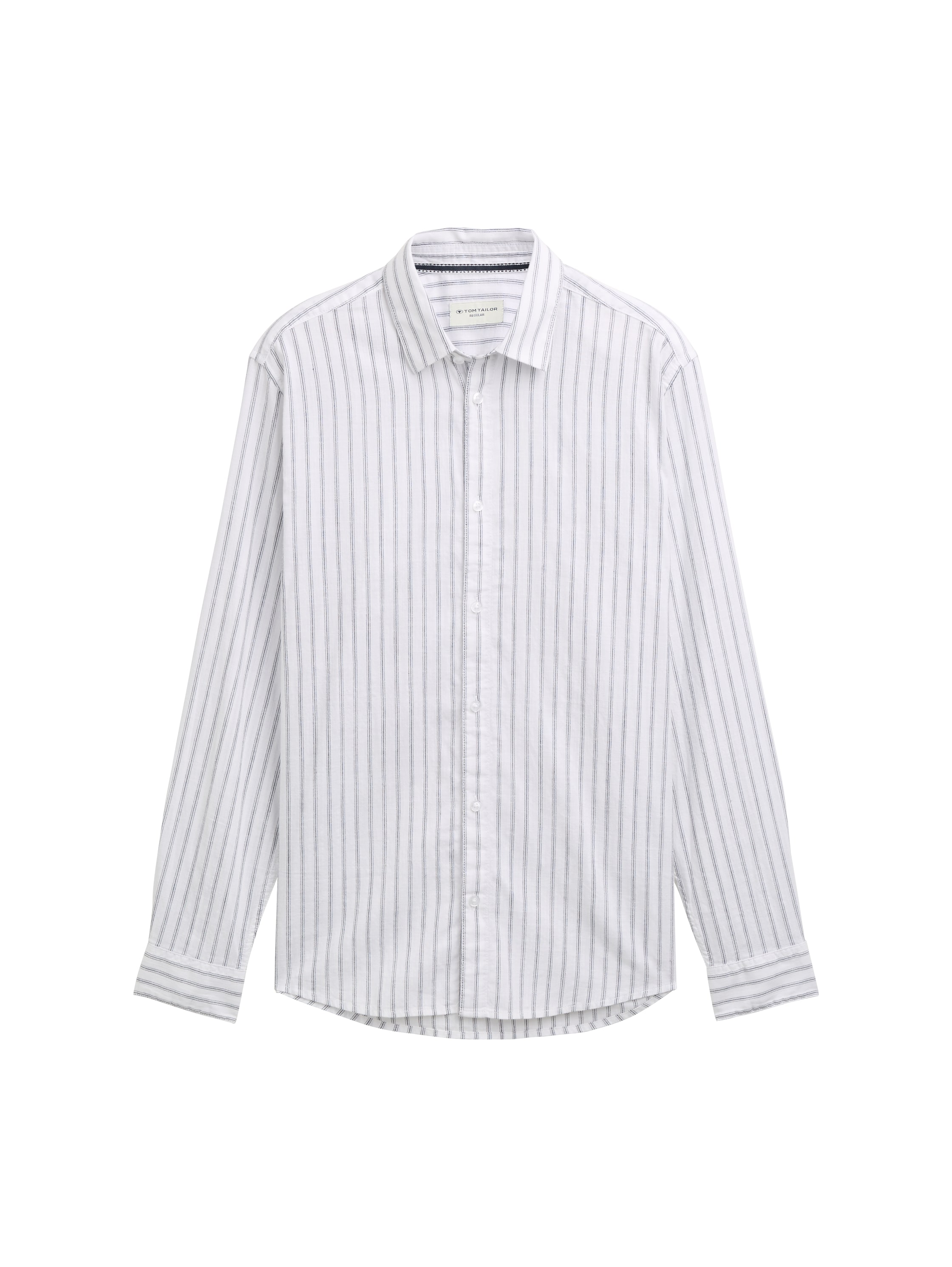 Tom Tailor Striped slub oxford shirt
