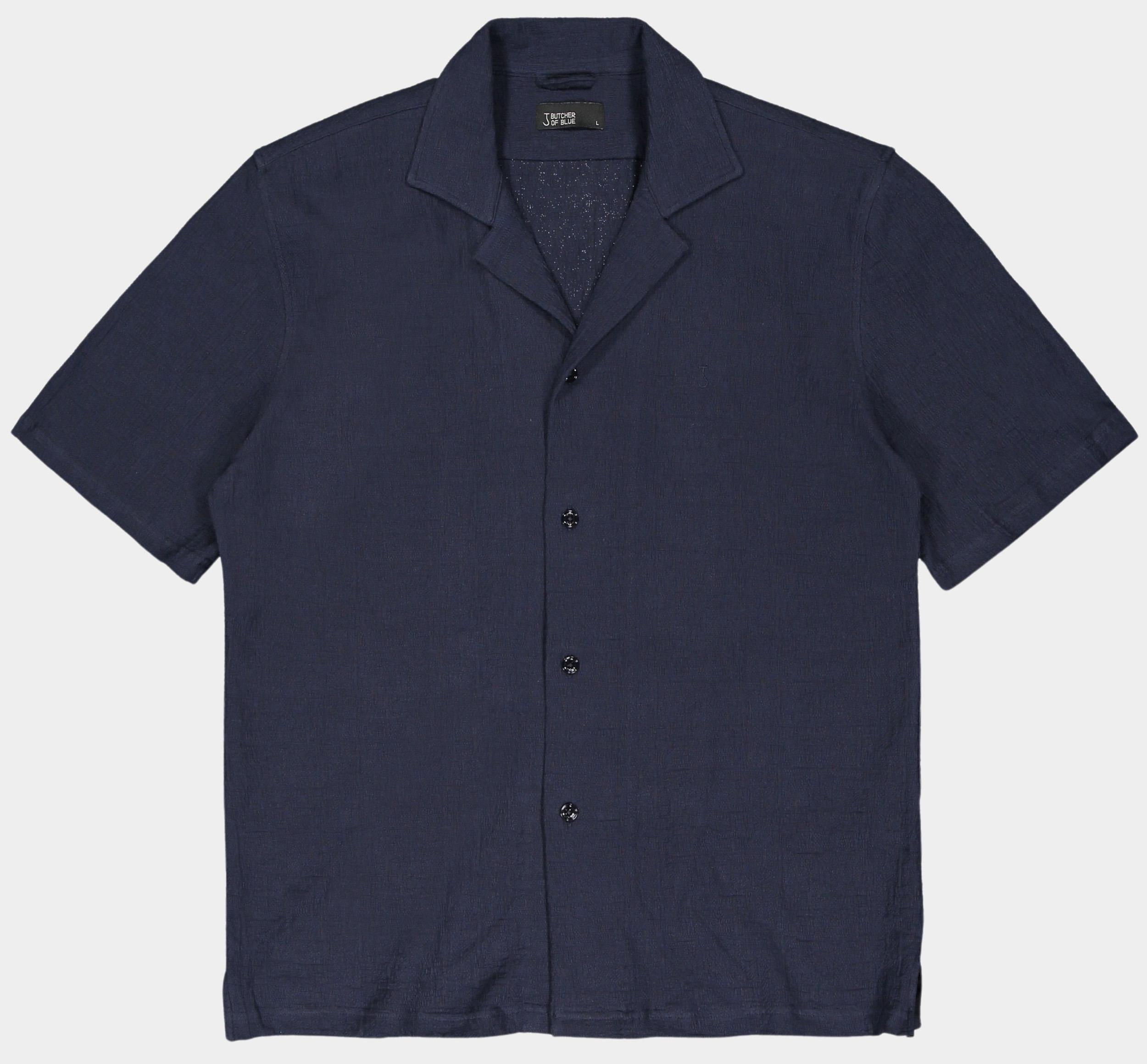 Butcher of Blue Casual hemd korte mouw ripley structure shirt m2516020/890