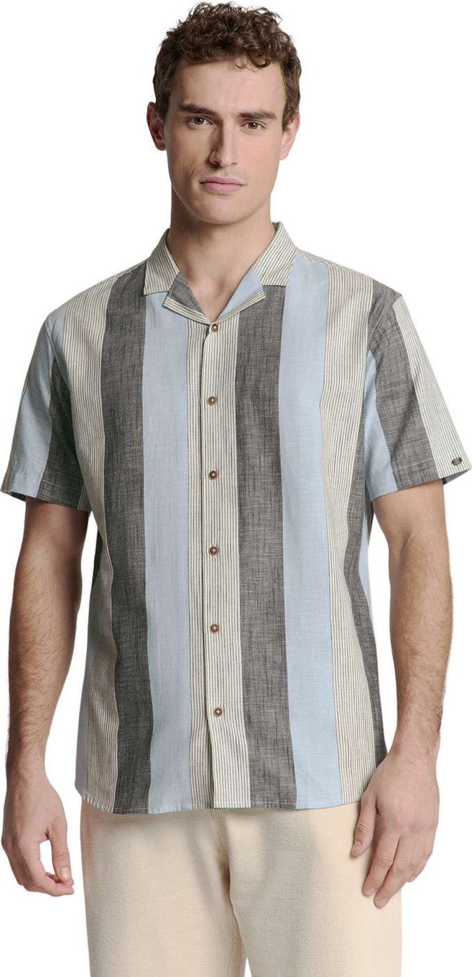 No Excess Shirt short sleeve revers collar sl cloud