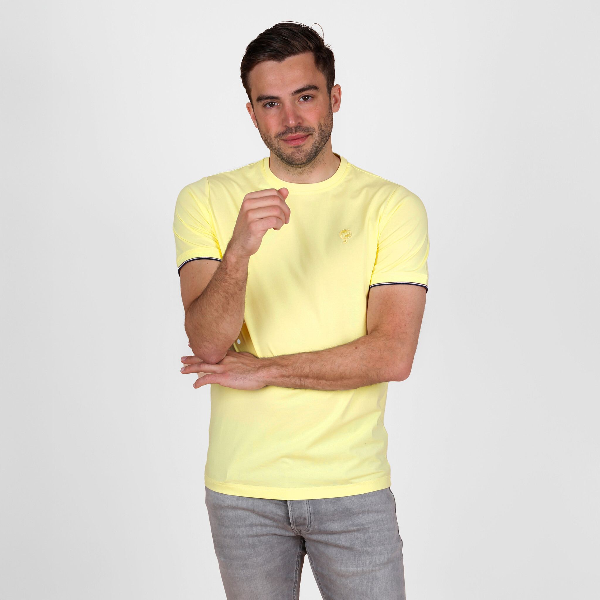 Quick-Q1905 Heren T-Shirt Dronten | Lichtgeel