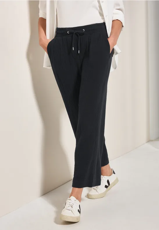 Cecil Wide Legs mousseline broek