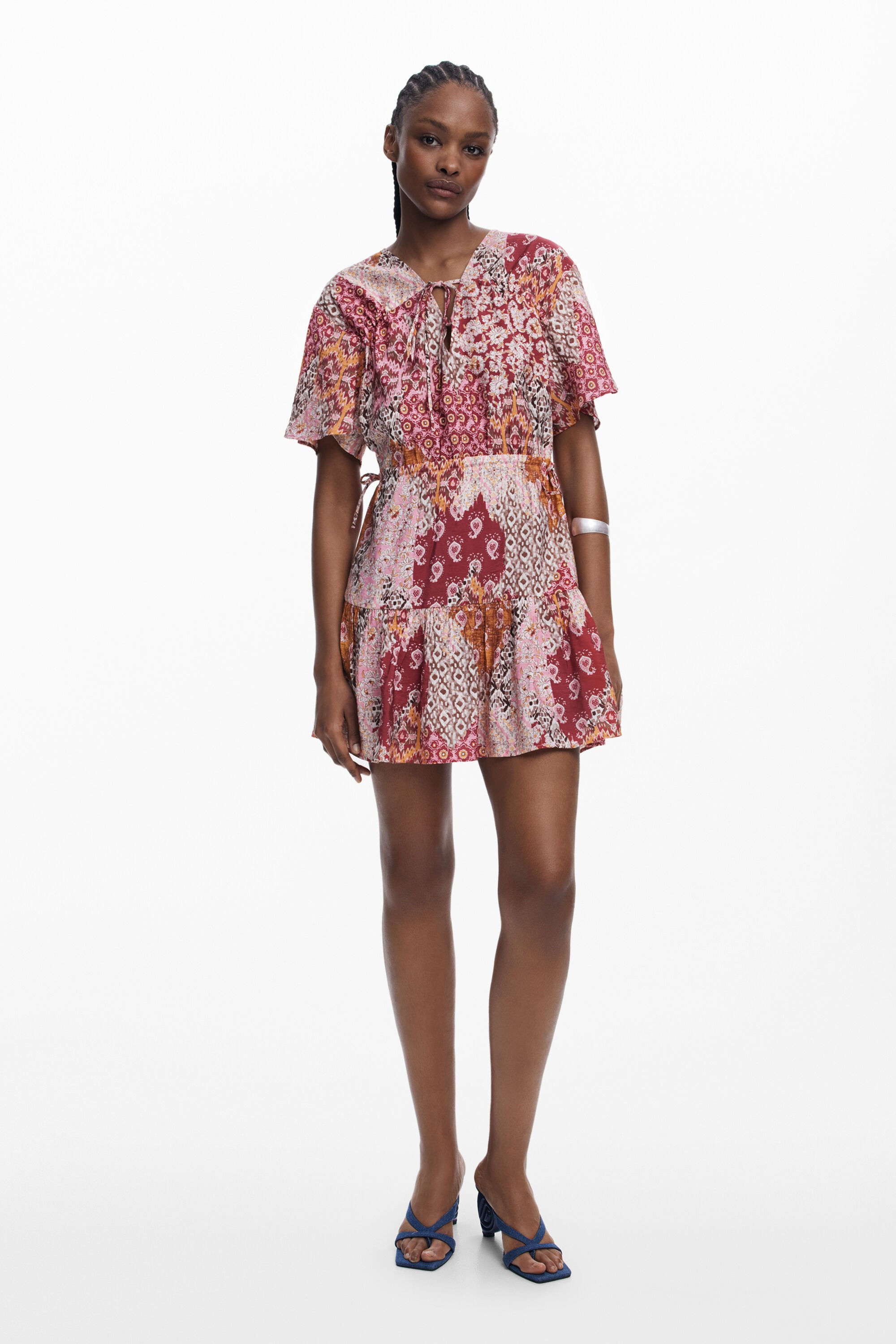 Desigual Korte boho jurk - RED
