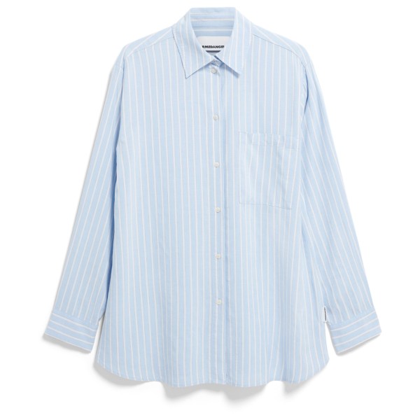 ARMEDANGELS  Women's Maalgaa Lino Striped - Blouse, grijs