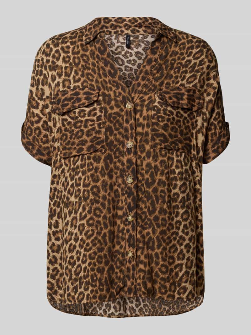 Vero Moda Blouse met korte mouwen VMBUMPY SS SHIRT AOP WVN GA NOOS