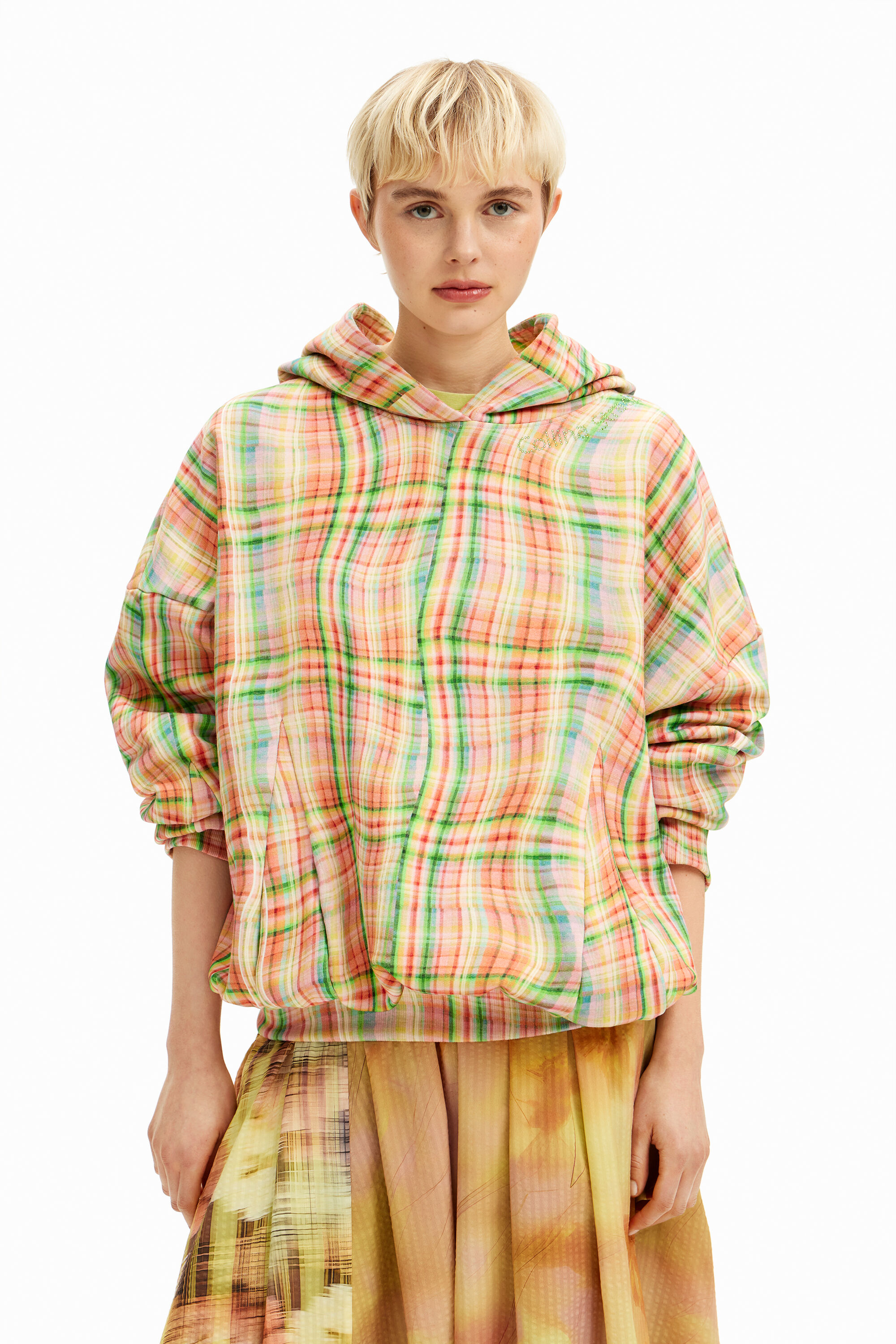 Desigual Veelkleurig vichy sweatshirt Collina Strada - MATERIAL FINISHES