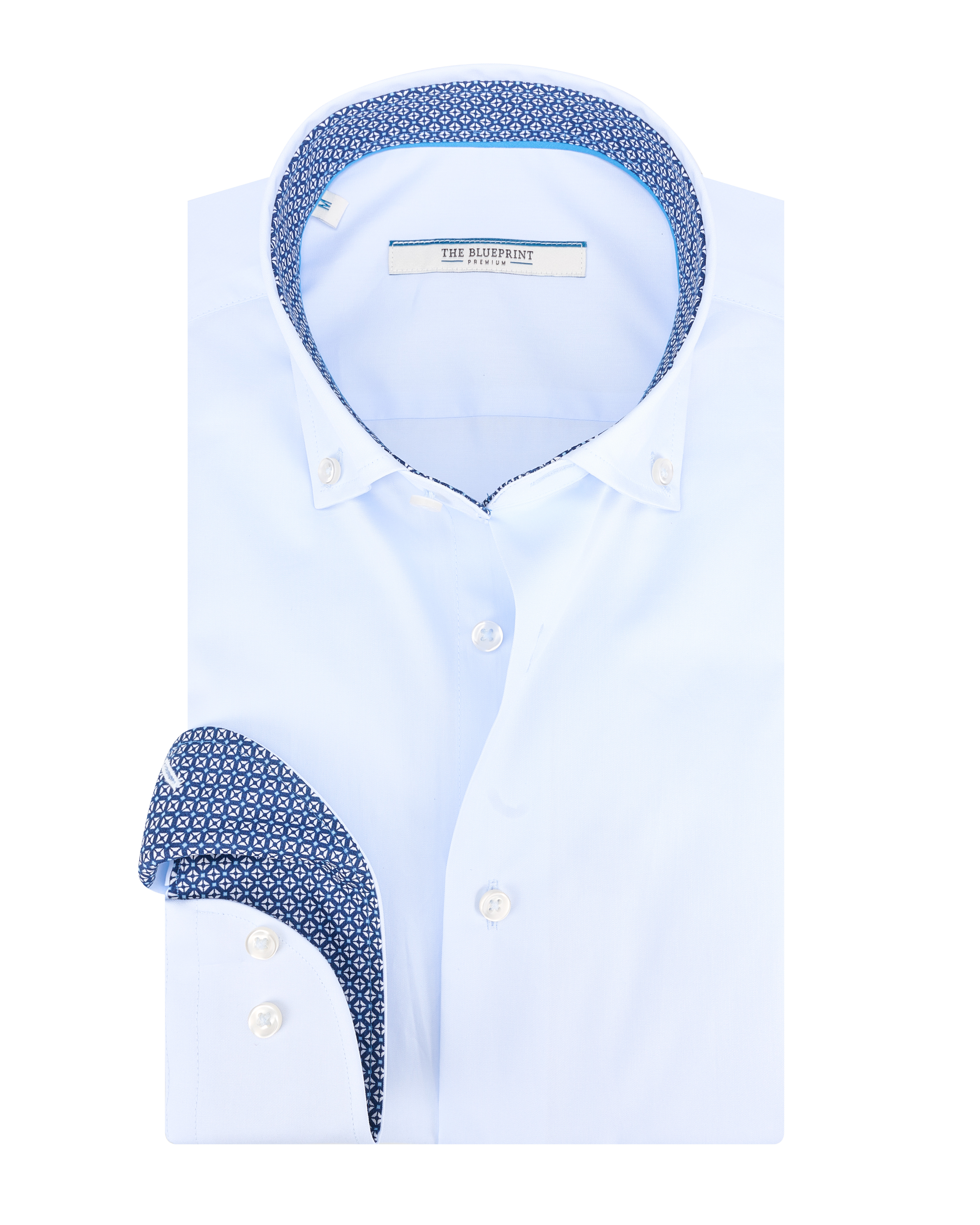 The blueprint premium  Heren Trendy Heren Overhemd LM BP56-2