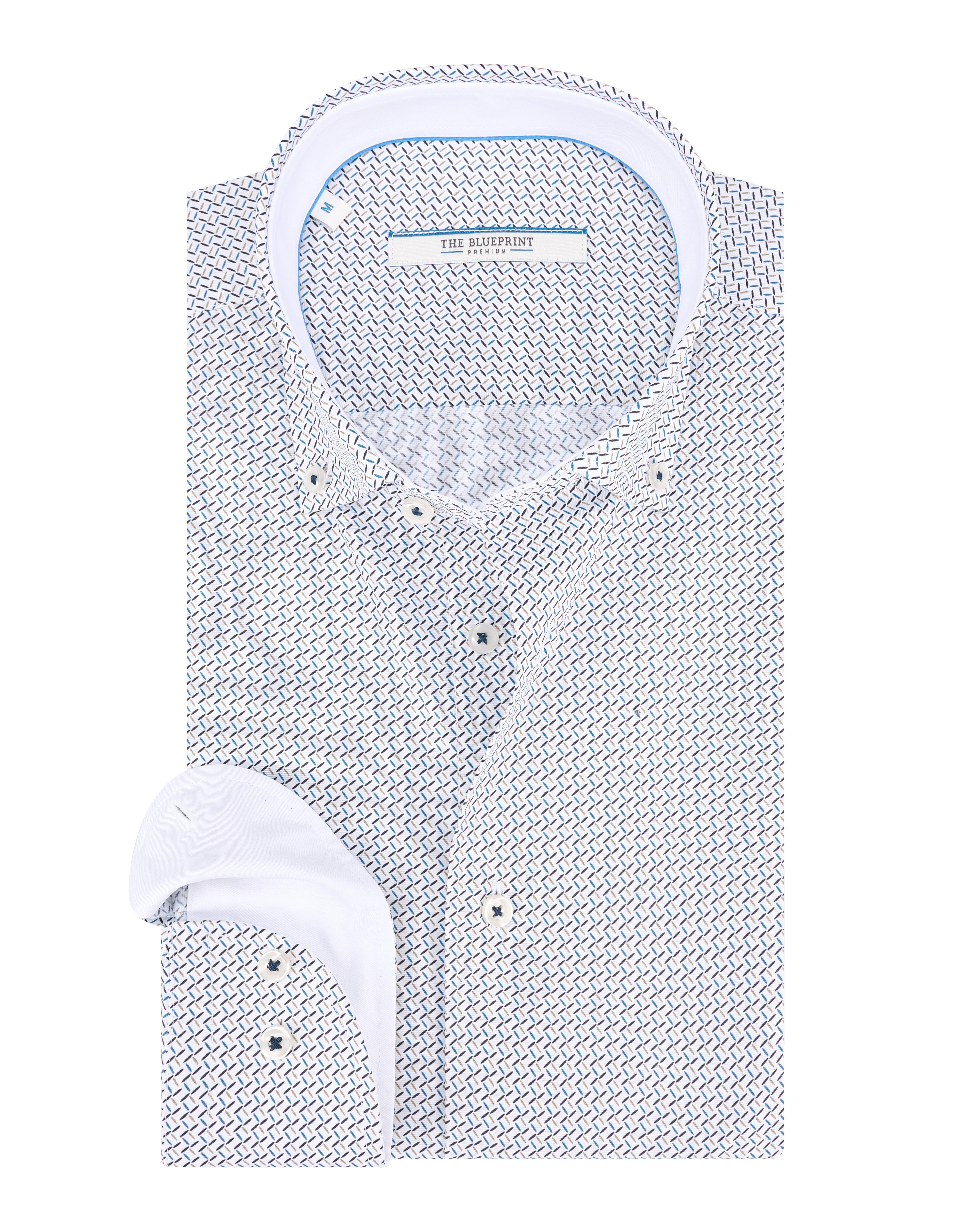 The blueprint premium  Heren Trendy Heren Overhemd LM BP56-7