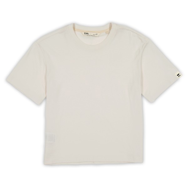 Mons Royale  Women's Yonder Merino Organic Cotton T-Shirt - T-shirt, beige