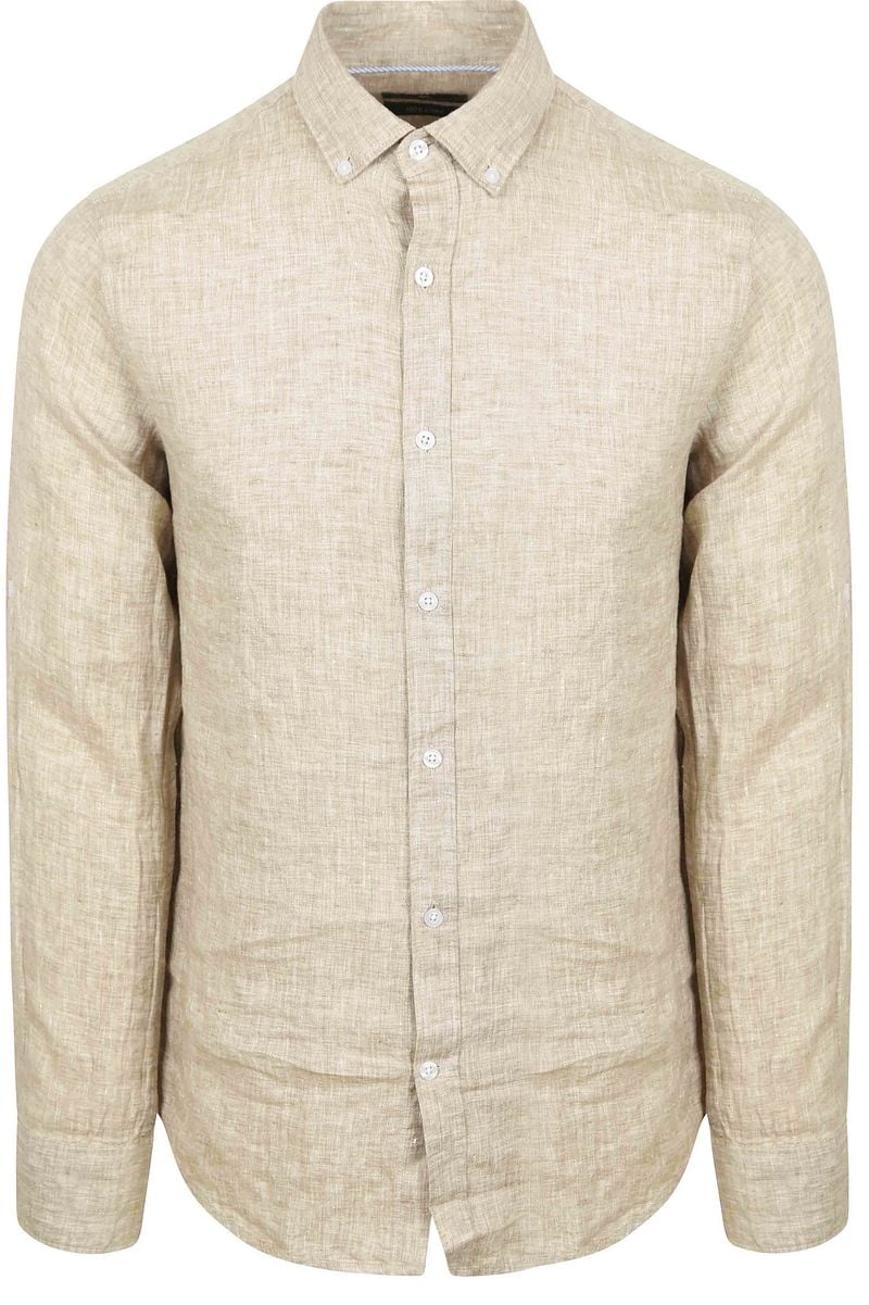 Steppin' Out Overhemd Linnen Beige