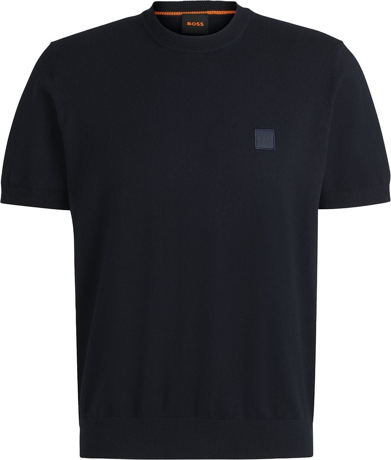 Boss Knitted T-shirt Kanache Navy