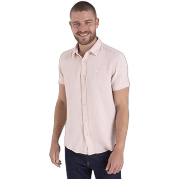 Camberabero Overhemd Lange Mouw  Chemise voile de coton gaufré uni