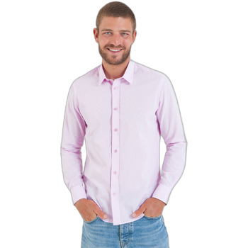 Camberabero Overhemd Lange Mouw  Chemise manches longue unie coton lin