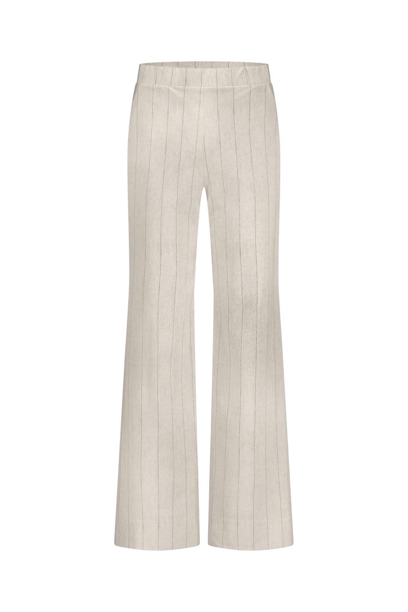 Studio Anneloes Lexie pinstripe trousers zand dessin
