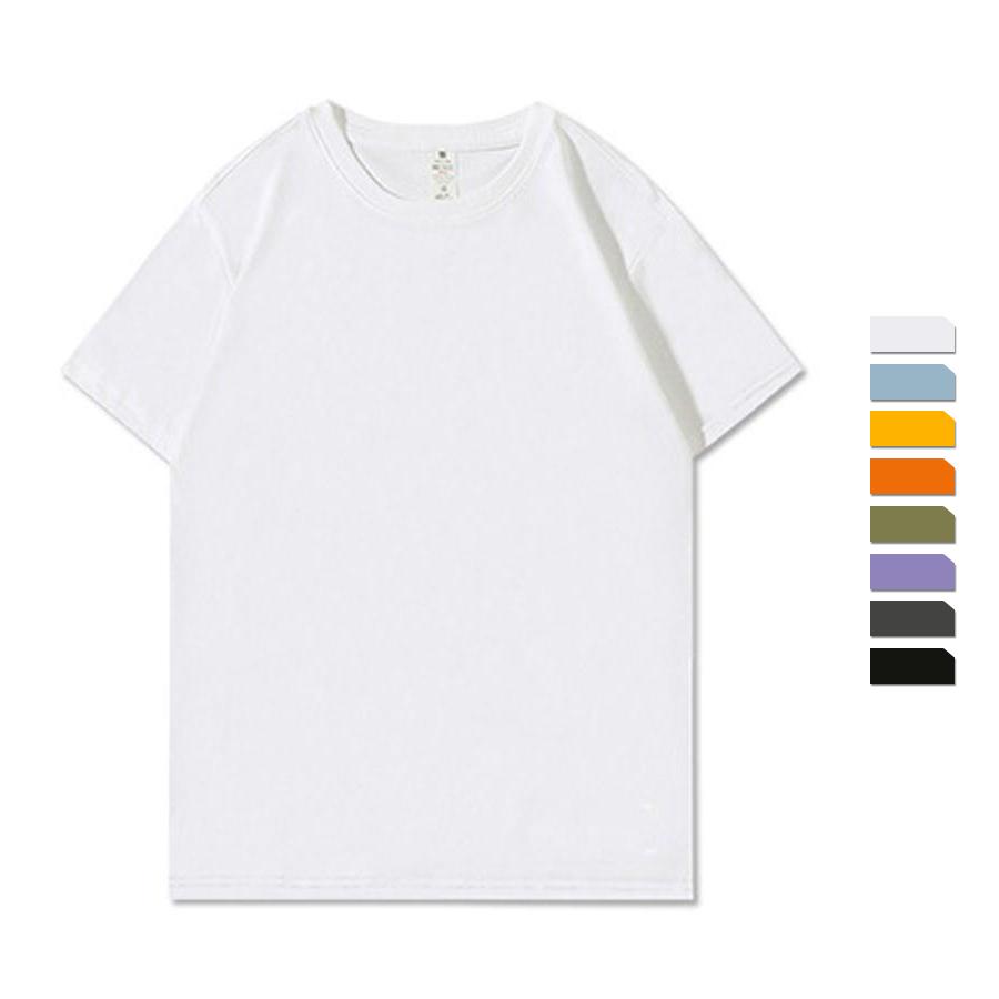 Zirunking 2021 Nieuwe Katoenen Unisex T-shirt Korte Mouw Eenvoudige Effen O-hals Katoen Pure Kleur T-shirt T-shirts Voor Mannen/Vrouwen tops ZK2111 M