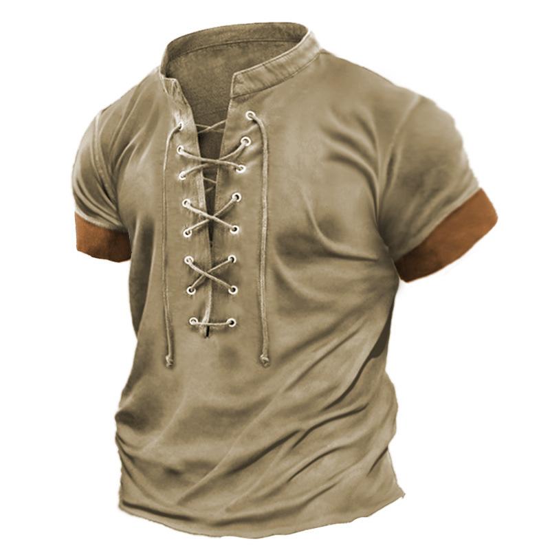 XD67DL Heren T-shirt met korte mouwen, grafisch en geborduurd, lente- en zomermodel, korte mouwen, bedrukt L