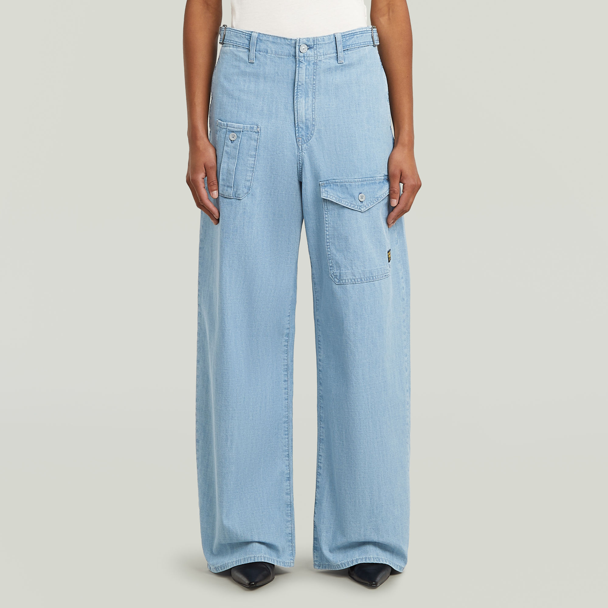 G-Star RAW Belted Cargo Loose Jeans - Lichtblauw - Dames
