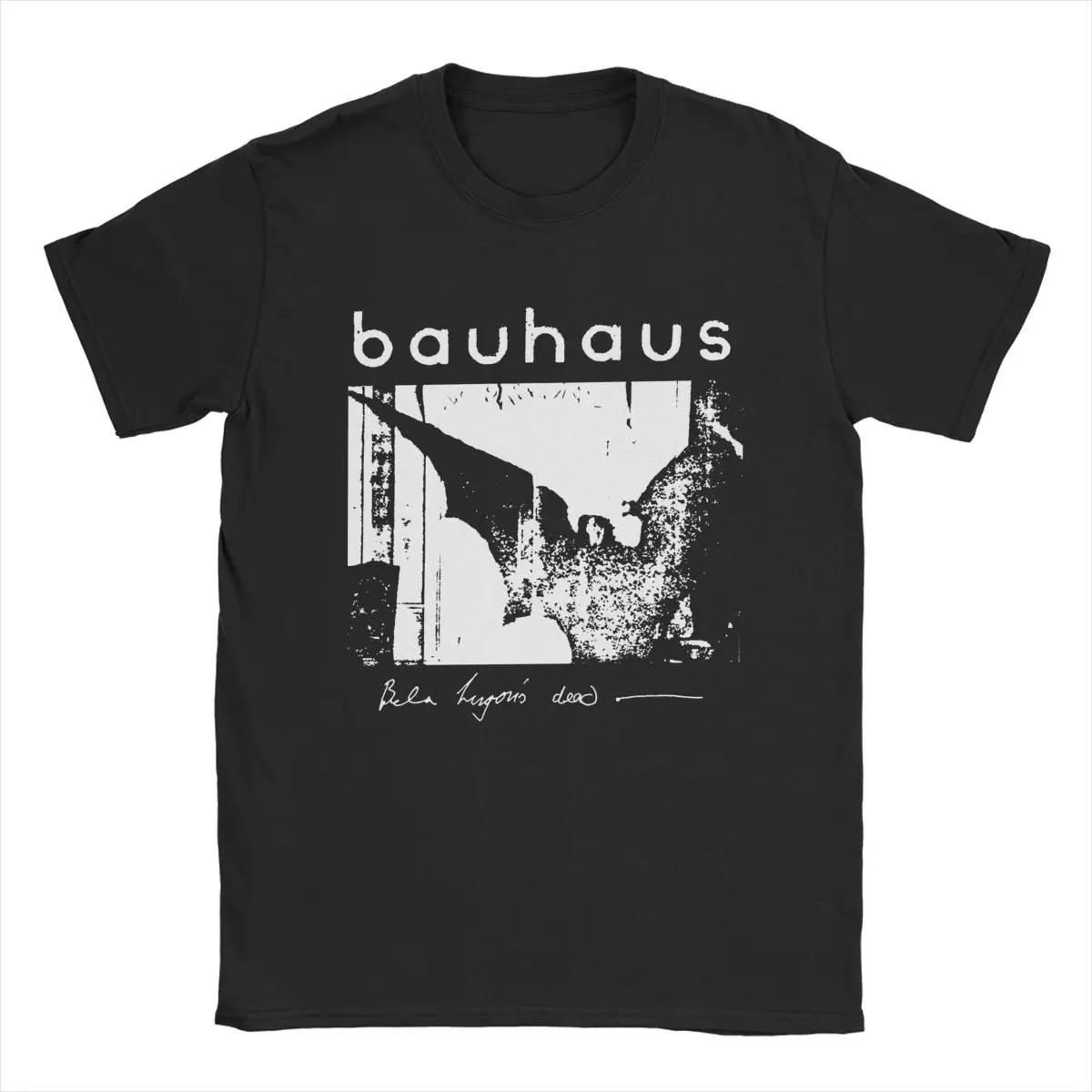 Comfortable season Bauhaus Bat Wings Bela Lugosis Dead T-shirt Heren Katoenen Geweldig T-shirt Ronde Hals T-shirt Korte Mouw Tops Volwassen S zwart