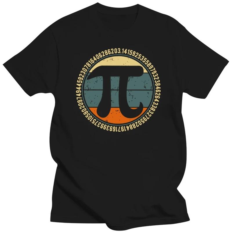 Comfortable season Vintage Retro Pi T-shirt Heren Puur Katoen Urban T-shirt Korte Mouwen Algebra Shirt Wiskunde Leraar T-shirt Tops Losse Fit Kleding Gif S beige