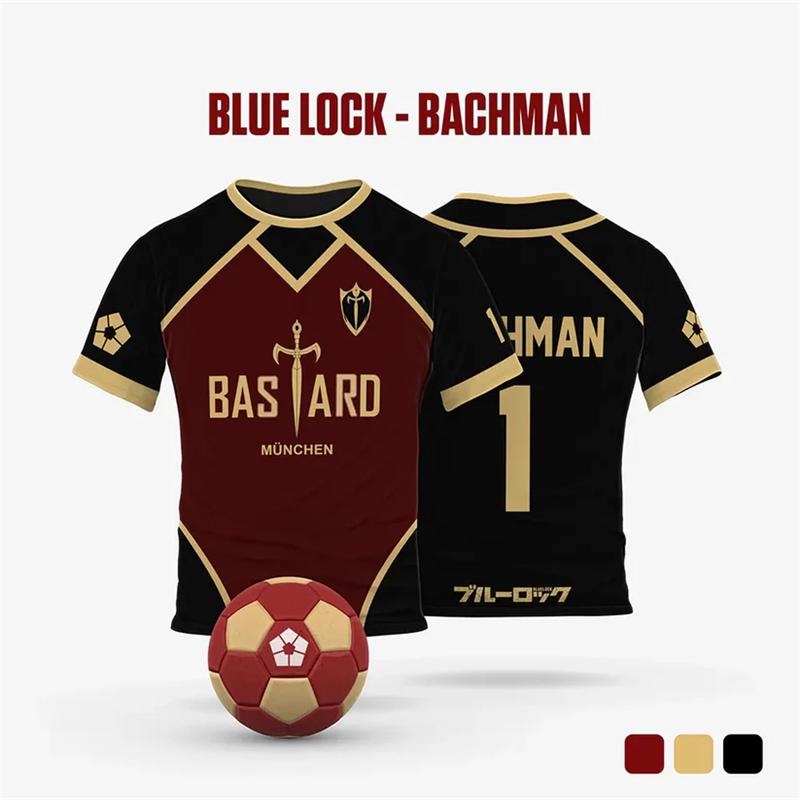 Xuhaijian02 Anime Blue Lock Yukimiya Jersey 3D Print Heren Sport T-shirt Mode Harajuku Manga Korte Mouw Kinderen Unisex T-shirt Y2k Tops S