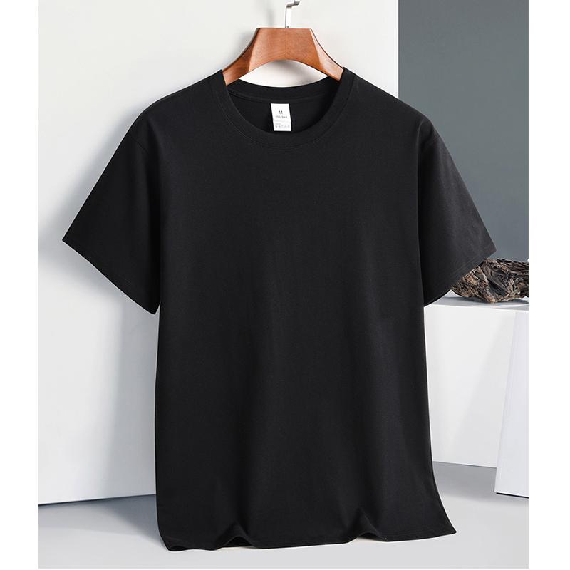 BSBS Heren Zwart T-shirt T-shirts Herenkleding Korte Mouw Zomer Plus Size Katoenen Top Jongens Camping T-shirts XXXXXL wit
