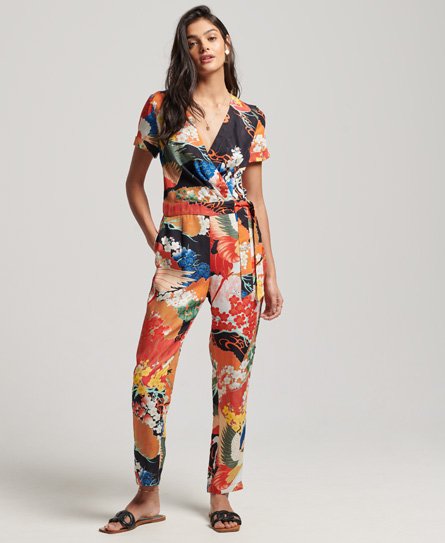 Superdry Vrouwen Geweven Vintage Jumpsuit Multi
