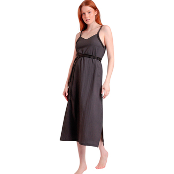 Admas Jurk  Halflange zomerjurk met dunne bandjes Linen Style
