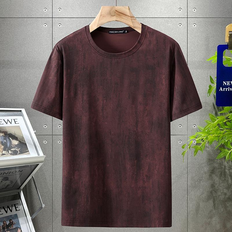 Smiao 4XL-12XL Plus Size Tops Heren T-shirts Zomer Vintage Kleding Mode T-shirts Oversize Korte Mouw T-shirt 4XL(75kg-85kg)