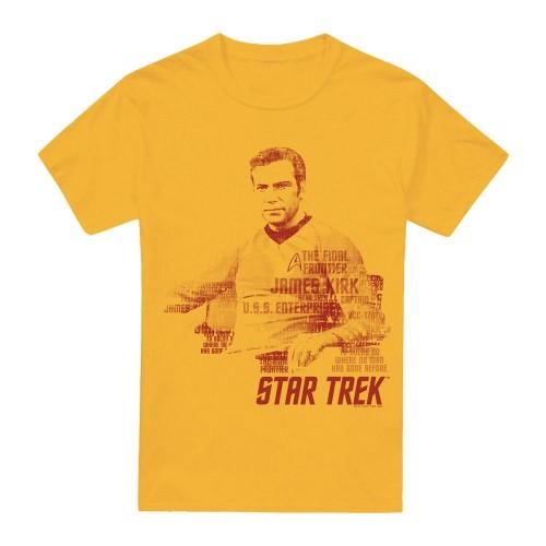 Star Trek Heren Woorden Captain Kirk T-shirt M goud