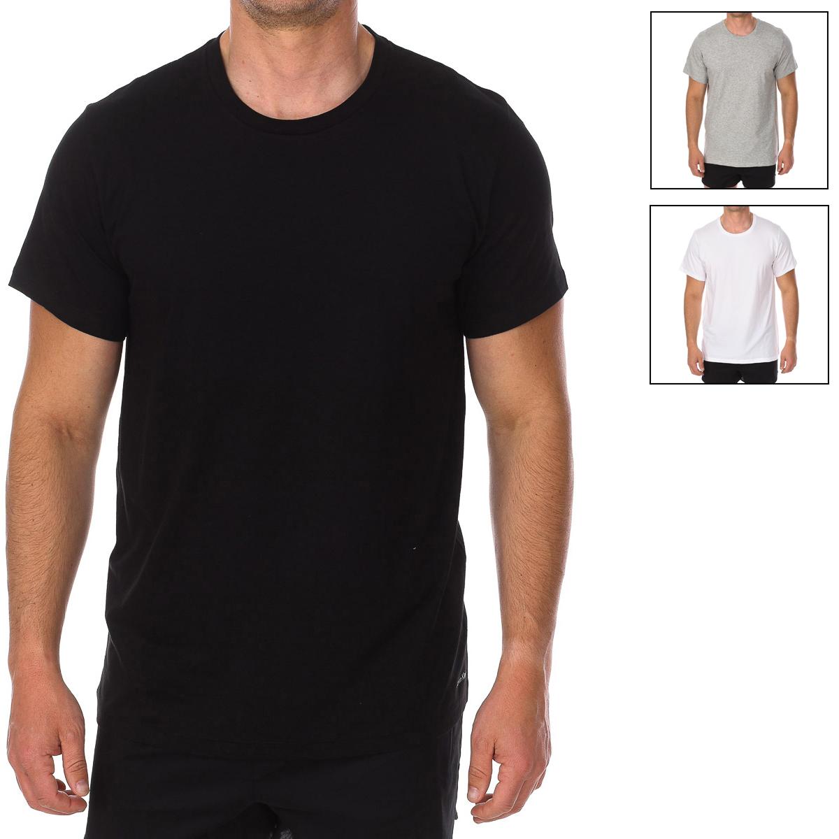 Calvin Klein Pack-3 Camisetas Interiores Manga Corta NB4011E para Hombre M veelkleurig