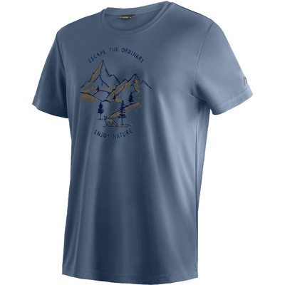 Maier sports Heren Dieter Print T-shirt