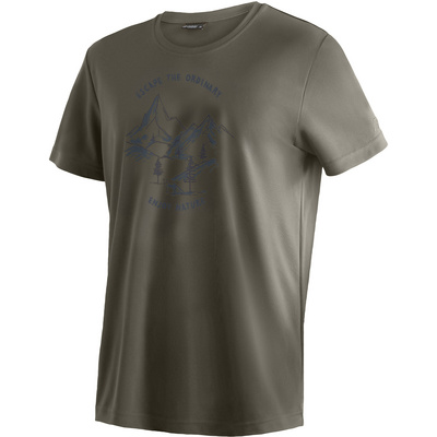 Maier sports Heren Dieter Print T-shirt