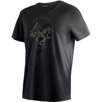Maier sports Heren Dieter Print T-shirt