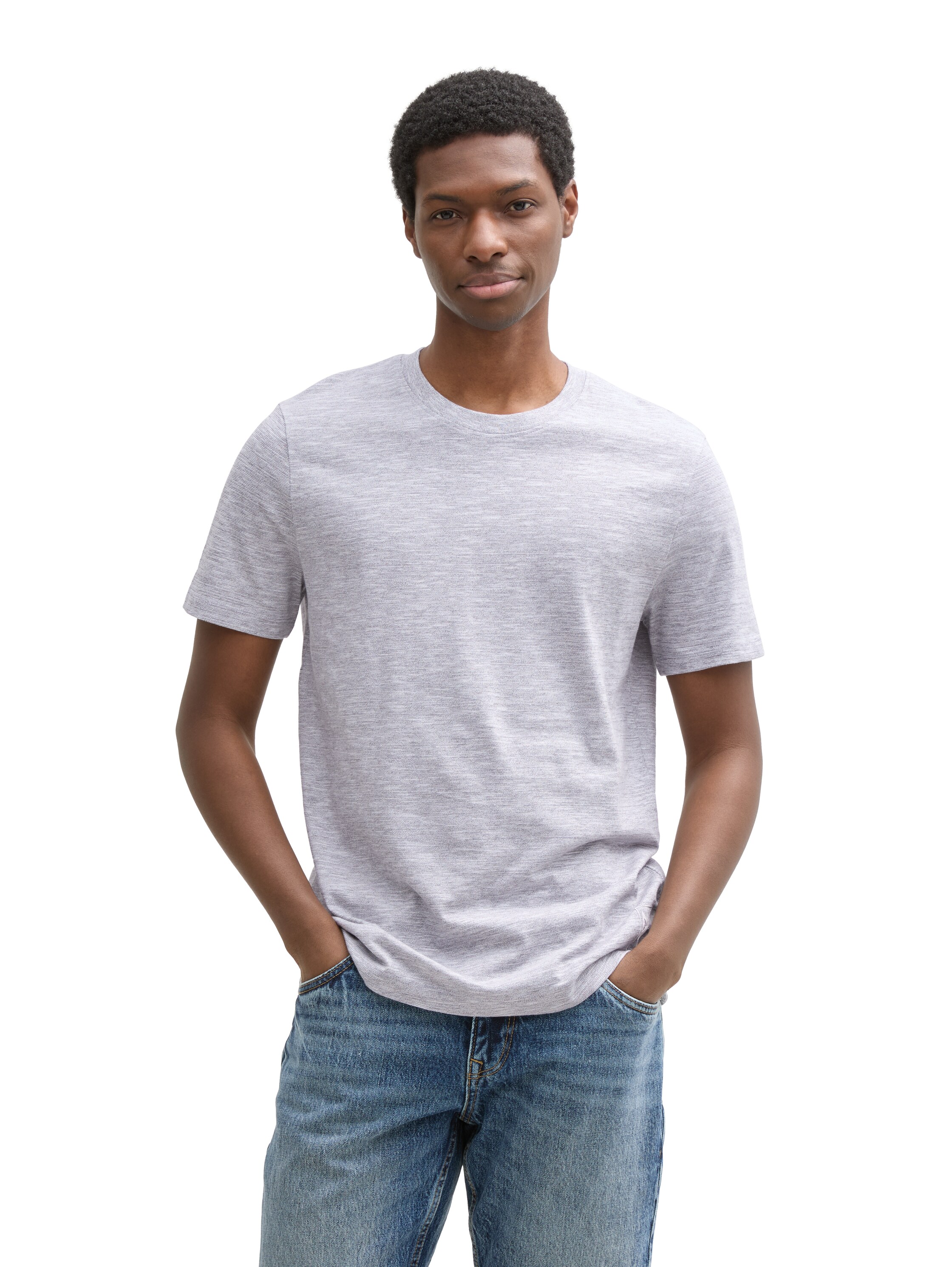 Tom Tailor Melange structured t-shirt