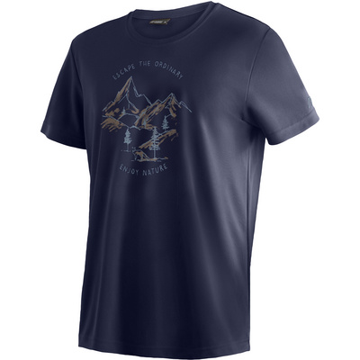 Maier sports Heren Dieter Print T-shirt