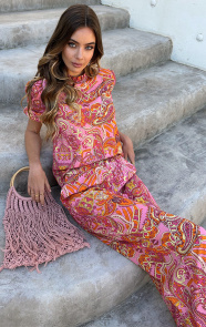Jurkjes Paisley Broek Helen Dust Roze