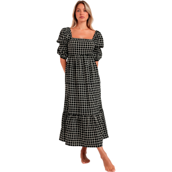 Admas Lange Jurk  Dreams zomer maxi-jurk met halve mouwen en vierkante hals