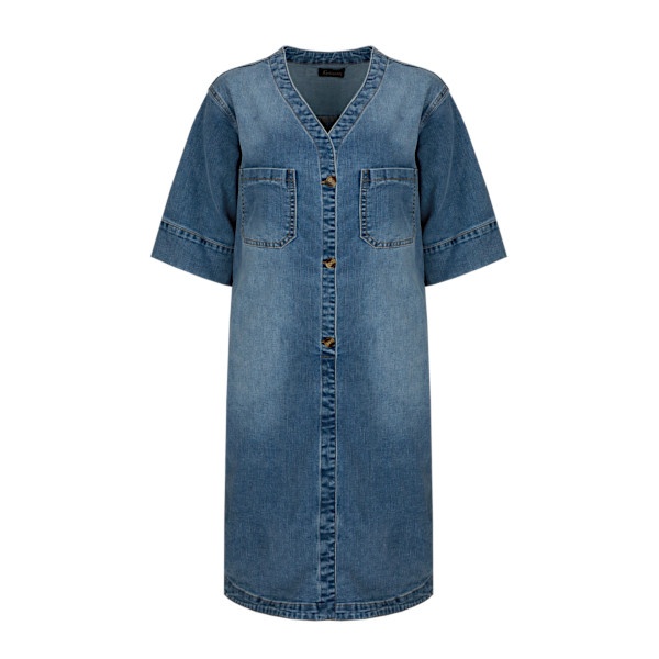 G-Maxx Jurk dario denim mid blue