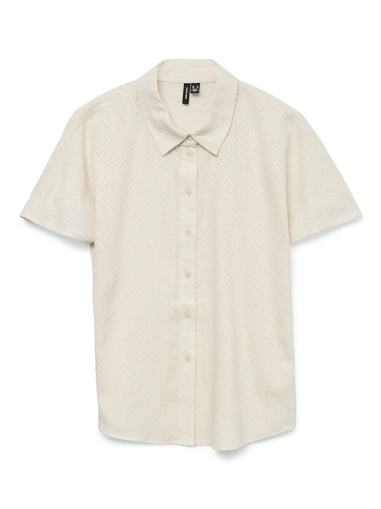 Vero Moda vmvilna ss wide shirt wvn 10327508 pumice