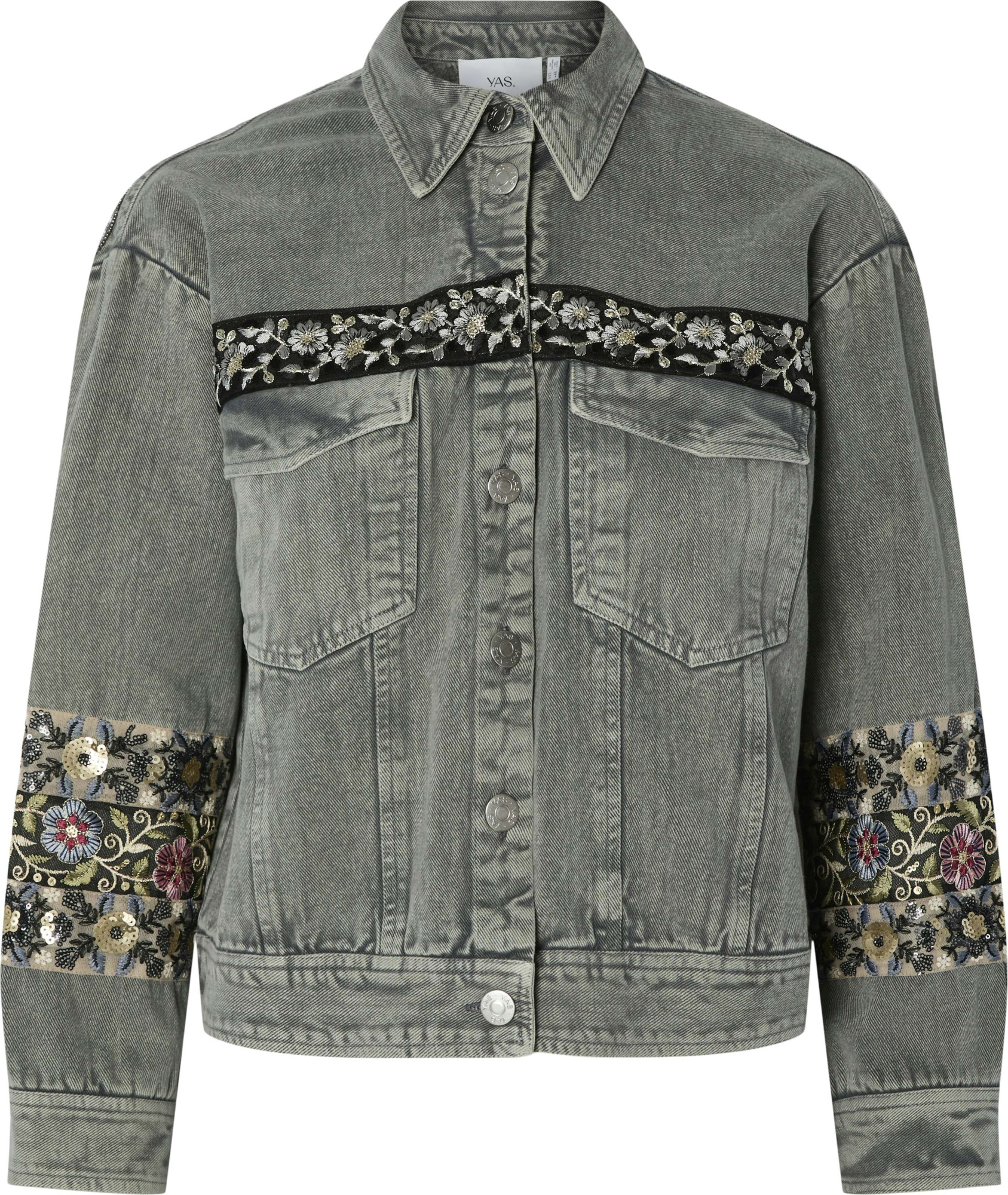 Y.A.S Yasvision ls oversize jacket fest medium grey de