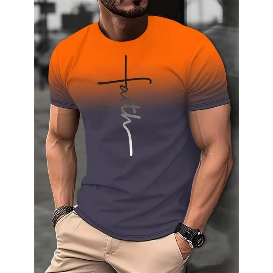 WowClassic Heren Casual T-shirt met bonte print, King Fitness Shirt, Oversized Tops met korte mouwen, Jongens Tops, Vintage Heren T-shirts S